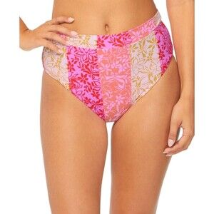 Raisins Bikini Bottom Womens XL Multi Tropics Pant High Waist Cheeky P711114